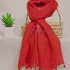 Plain Tassel Lawn - Dark_Pastel_Red