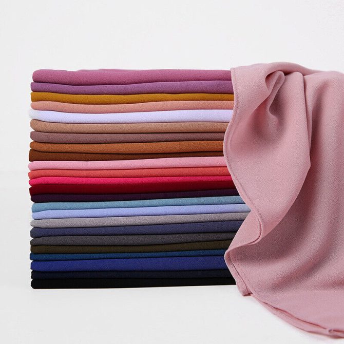 Bundle of 9 Georgette Hijabs